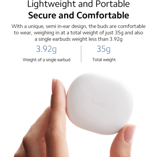Buy Wireless Earphones Xiaomi Redmi Buds 4 Lite Wireless Earphone White - XIA7 - {ean13} - Home Screen Store Europe