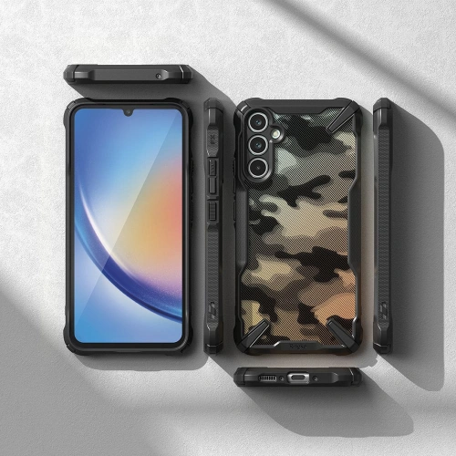 Kup Etui Ringke Fusion-X Design Samsung Galaxy A34 5G Camo (Moro) Fekete - RGK1797 - {ean13} - Sklep Home Screen