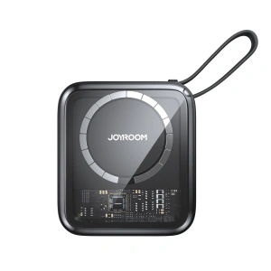 Powerbank Joyroom JR-L006 Icy Series 10000mAh 22.5W ładowanie bezprzewodowe + kabel USB-C czarny