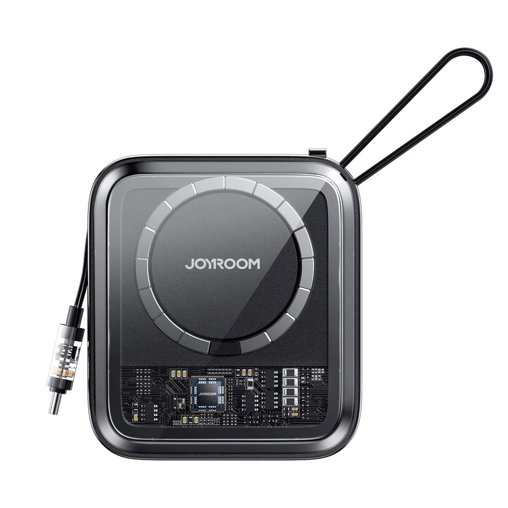 Powerbank Joyroom JR-L006 Icy Series 10000mAh 22.5W ładowanie bezprzewodowe + kabel USB-C czarny
