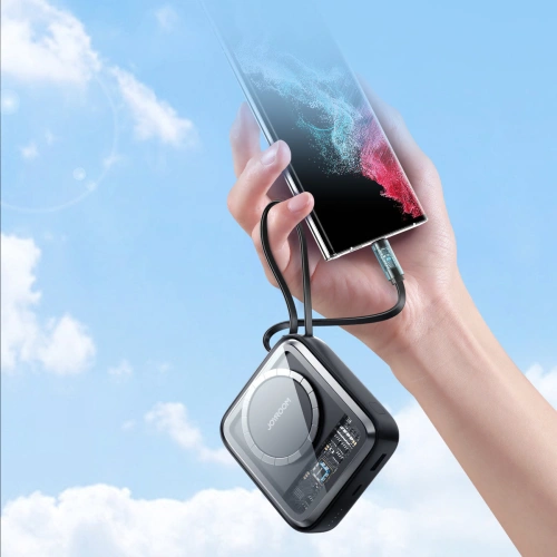 Kup Powerbank Joyroom JR-L006 Icy Series 10000mAh 22.5W încărcare wireless + cablu USB-C negru - JYR600 - {ean13} - Sklep Home Screen