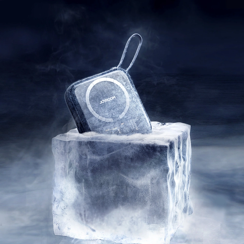 Powerbank Joyroom JR-L006 Icy Series 10000mAh 22.5W ładowanie bezprzewodowe + kabel USB-C czarny