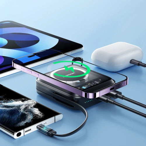 Kup Powerbank Joyroom JR-L006 Icy Series 10000mAh 22.5W vezeték nélküli töltés + USB-C kábel fekete - JYR600 - {ean13} - Sklep Home Screen