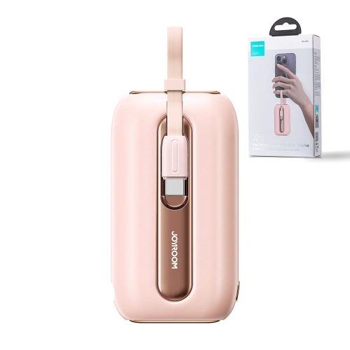 Kup Powerbank Joyroom JR-L012 Colorful Series 10000mAh 22.5W + 2 kabely USB-C + Lightning růžový - JYR601 - {ean13} - Sklep Home Screen