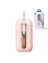 Powerbank Joyroom JR-L012 Színes Sorozat 10000mAh 22.5W + 2 db USB-C + Lightning rózsaszín