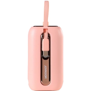 Powerbank Joyroom JR-L012 Colorful Series 10000mAh 22.5W + 2 kable USB-C + Lightning różowy