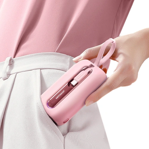 Kup Powerbank Joyroom JR-L012 Colorful Series 10000mAh 22.5W + 2 kabely USB-C + Lightning růžový - JYR601 - {ean13} - Sklep Home Screen