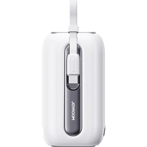 Powerbank Joyroom JR-L012 Colorful Series 10000mAh 22.5W + 2 kable USB-C + Lightning biały