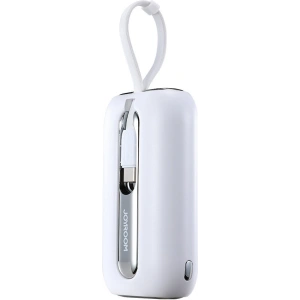Powerbank Joyroom JR-L012 Colorful Series 10000mAh 22.5W + 2 kable USB-C + Lightning biały