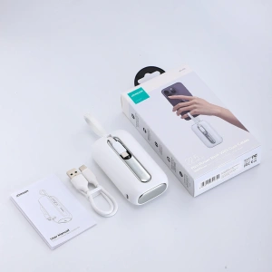 Powerbank Joyroom JR-L012 Colorful Series 10000mAh 22.5W + 2 kable USB-C + Lightning biały