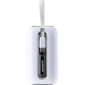 Powerbank Joyroom JR-L012 Colorful Series 10000mAh 22.5W + 2 kable USB-C + Lightning biały
