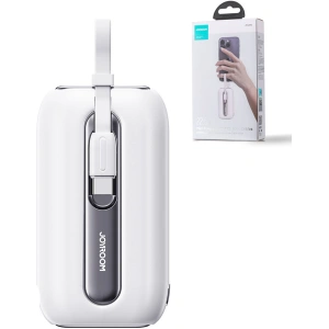 Powerbank Joyroom JR-L012 Colorful Series 10000mAh 22.5W + 2 kable USB-C + Lightning biały