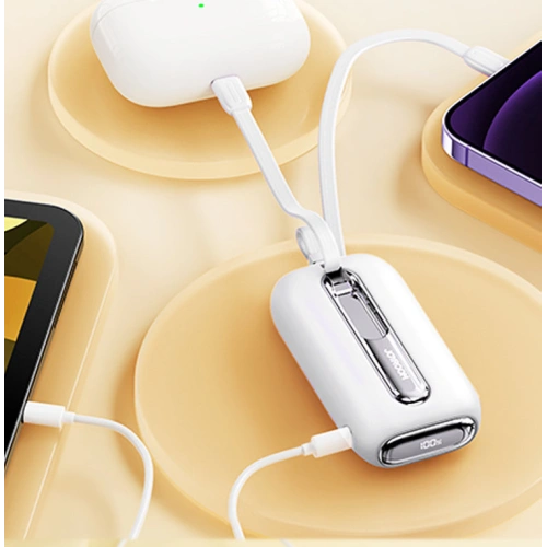 Kup Powerbank Joyroom JR-L012 Colorful Series 10000mAh 22.5W + 2 kabely USB-C + Lightning bílý - JYR602 - {ean13} - Sklep Home Screen
