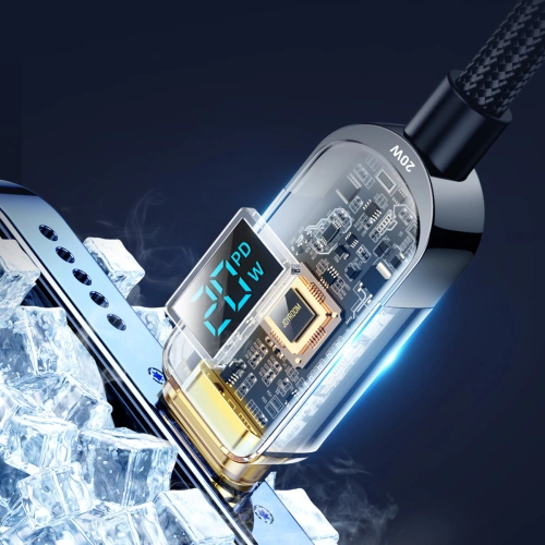 Kup Kabel Joyroom S-CL020A4 USB-C/Lightning 20W LED displej 1,2m černý - JYR609 - {ean13} - Sklep Home Screen