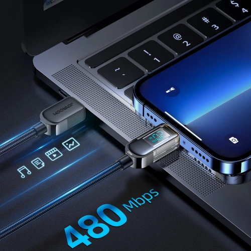 Kup Kabel Joyroom S-CL020A4 USB-C/Lightning 20W LED Display 1,2m czarny - JYR609 - {ean13} - Sklep Home Screen
