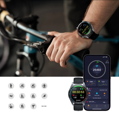 Kup Smartwatch Joyroom JR-FC2 FC2 Classic Series IP68 negru - JYR611 - {ean13} - Sklep Home Screen