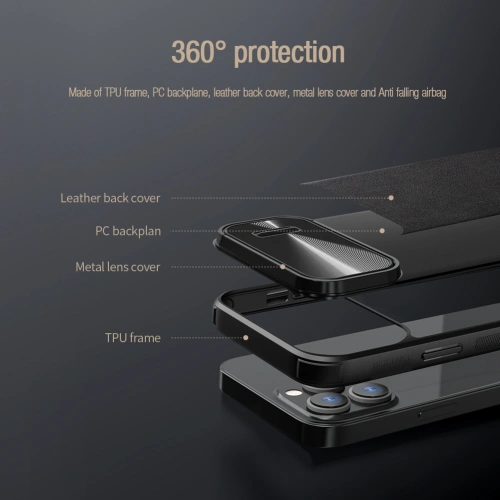 Kup Etui Nillkin Camshield Leather S Samsung Galaxy S23+ Plus Negru - NLK974 - {ean13} - Sklep Home Screen