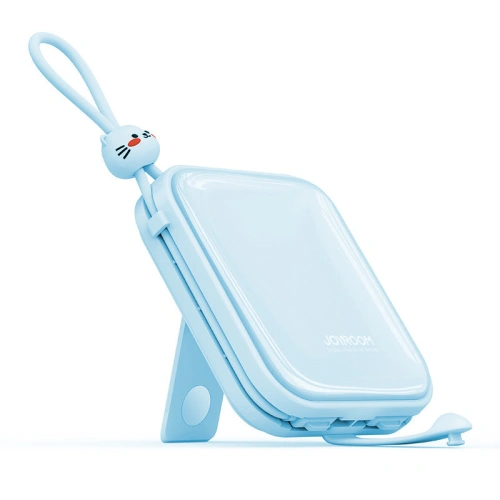 Kup Powerbank Joyroom JR-L008 Cutie Series 10000mAh 22.5W Stojan + kabely USB-C a Lightning modrý - JYR613 - {ean13} - Sklep Home Screen