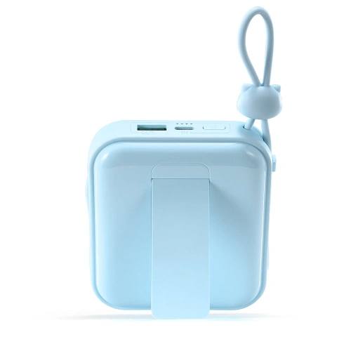 Kup Powerbank Joyroom JR-L008 Cutie Series 10000mAh 22.5W Stojan + kabely USB-C a Lightning modrý - JYR613 - {ean13} - Sklep Home Screen