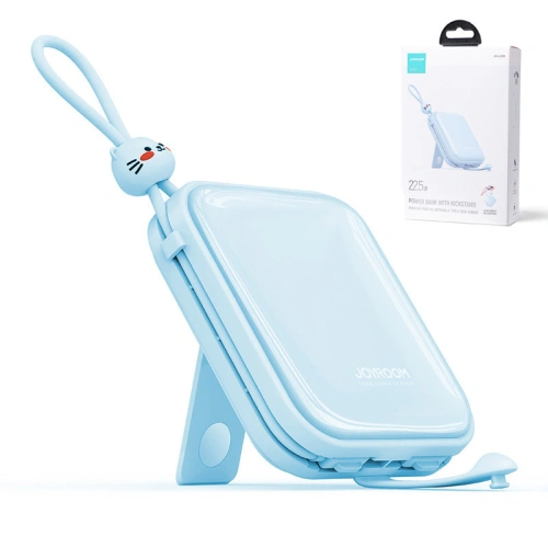 Kup Powerbank Joyroom JR-L008 Cutie Series 10000mAh 22.5W Stojan + kabely USB-C a Lightning modrý - JYR613 - {ean13} - Sklep Home Screen