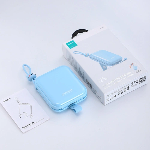 Kup Powerbank Joyroom JR-L008 Cutie Series 10000mAh 22.5W Stojan + kabely USB-C a Lightning modrý - JYR613 - {ean13} - Sklep Home Screen