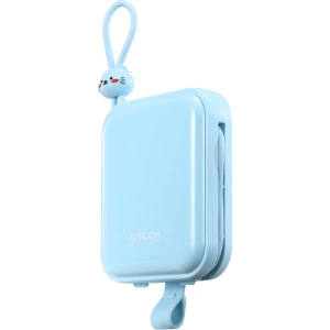 Powerbank Joyroom JR-L008 Cutie Series 10000mAh 22.5W Stand + kable USB-C i Lightning niebieski