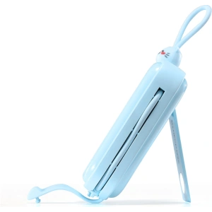 Powerbank Joyroom JR-L008 Cutie Series 10000mAh 22.5W Stand + kable USB-C i Lightning niebieski