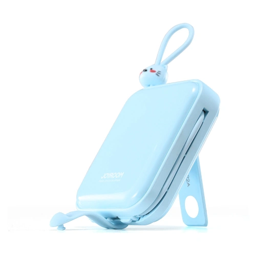 Kup Powerbank Joyroom JR-L008 Cutie Series 10000mAh 22.5W Stojan + kabely USB-C a Lightning modrý - JYR613 - {ean13} - Sklep Home Screen