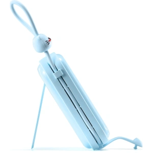 Powerbank Joyroom JR-L008 Cutie Series 10000mAh 22.5W Stand + kable USB-C i Lightning niebieski