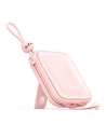 Powerbank Joyroom JR-L008 Cutie Series 10000mAh 22.5W Stand + cabluri USB-C și Lightning roz