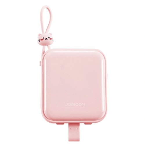 Kup Powerbank Joyroom JR-L008 Cutie Series 10000mAh 22.5W állvány + USB-C és Lightning kábelek rózsaszín - JYR614 - {ean13} - Sklep Home Screen