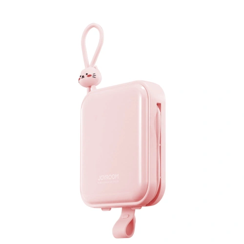 Kup Powerbank Joyroom JR-L008 Cutie Series 10000mAh 22.5W állvány + USB-C és Lightning kábelek rózsaszín - JYR614 - {ean13} - Sklep Home Screen