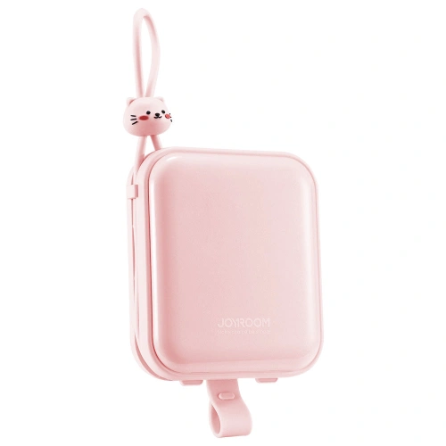 Kup Powerbank Joyroom JR-L008 Cutie Series 10000mAh 22.5W állvány + USB-C és Lightning kábelek rózsaszín - JYR614 - {ean13} - Sklep Home Screen