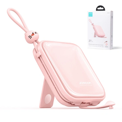 Kup Powerbank Joyroom JR-L008 Cutie Series 10000mAh 22.5W állvány + USB-C és Lightning kábelek rózsaszín - JYR614 - {ean13} - Sklep Home Screen