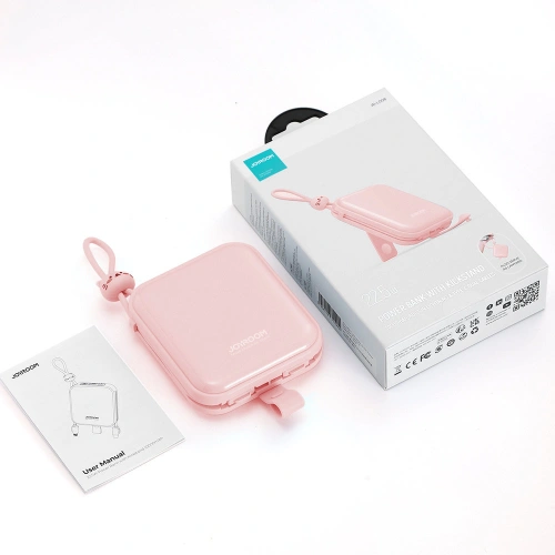Kup Powerbank Joyroom JR-L008 Cutie Series 10000mAh 22.5W állvány + USB-C és Lightning kábelek rózsaszín - JYR614 - {ean13} - Sklep Home Screen