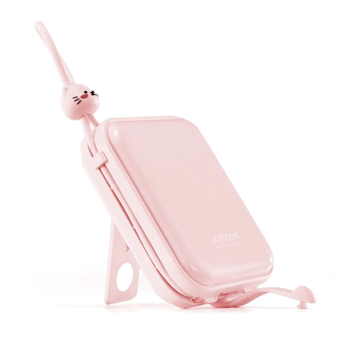 Kup Powerbank Joyroom JR-L008 Cutie Series 10000mAh 22.5W állvány + USB-C és Lightning kábelek rózsaszín - JYR614 - {ean13} - Sklep Home Screen