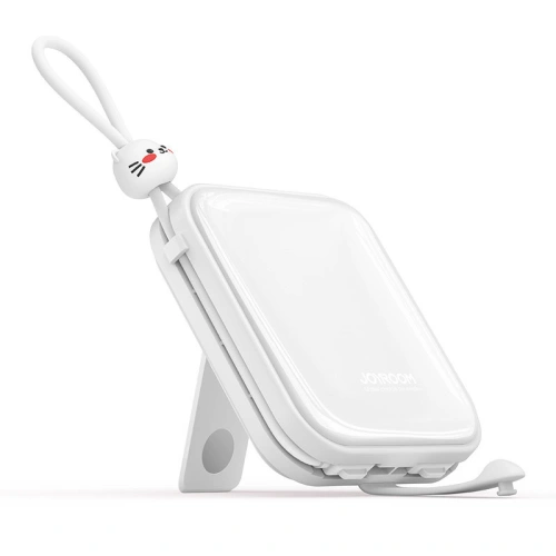 Buy Powerbank Joyroom JR-L008 Cutie Series 10000mAh 22.5W Stand + USB-C and Lightning cables white - JYR615 - {ean13} - Home Screen Store Europe