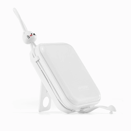 Buy Powerbank Joyroom JR-L008 Cutie Series 10000mAh 22.5W Stand + USB-C and Lightning cables white - JYR615 - {ean13} - Home Screen Store Europe