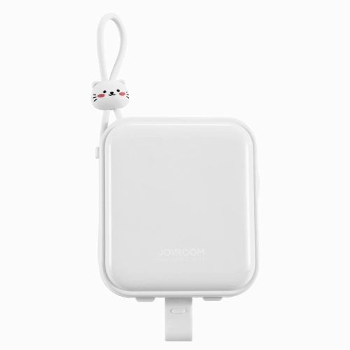 Buy Powerbank Joyroom JR-L008 Cutie Series 10000mAh 22.5W Stand + USB-C and Lightning cables white - JYR615 - {ean13} - Home Screen Store Europe