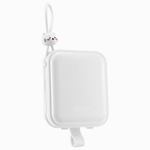 Buy Powerbank Joyroom JR-L008 Cutie Series 10000mAh 22.5W Stand + USB-C and Lightning cables white - JYR615 - {ean13} - Home Screen Store Europe