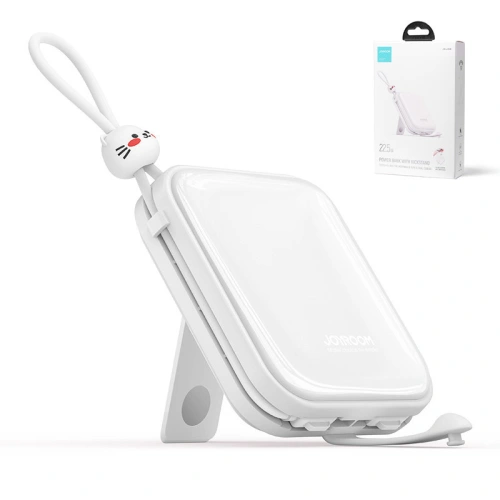 Buy Powerbank Joyroom JR-L008 Cutie Series 10000mAh 22.5W Stand + USB-C and Lightning cables white - JYR615 - {ean13} - Home Screen Store Europe