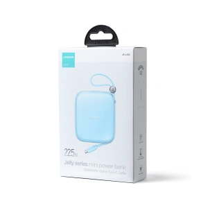 Powerbank Joyroom JR-L002 Jelly Series 10000mAh 22.5W + kabel USB-C niebieski