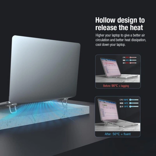 Kup Podstavec pod laptop Nillkin Bolster Plus Portable Stand stříbrný - NLK982 - {ean13} - Sklep Home Screen