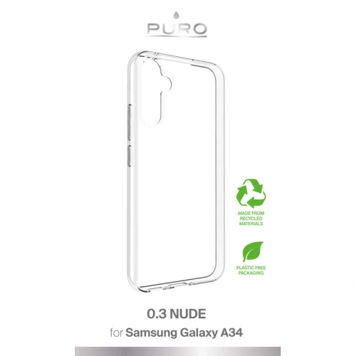 Kup Etui PURO 0.3 Nude Samsung Galaxy A34 5G (átlátszó) - PUR649 - {ean13} - Sklep Home Screen