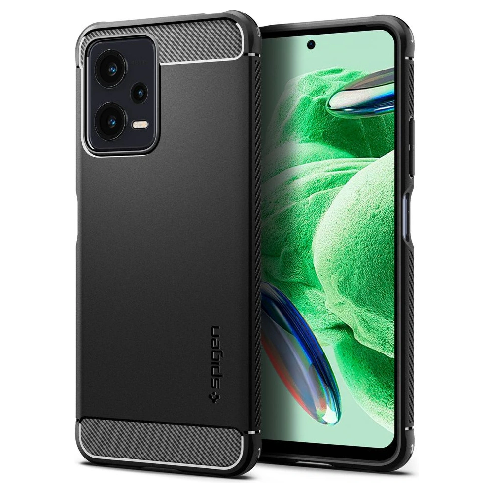 Etui Spigen Rugged Armor Xiaomi Redmi Note 12/POCO X5 5G Matte Black