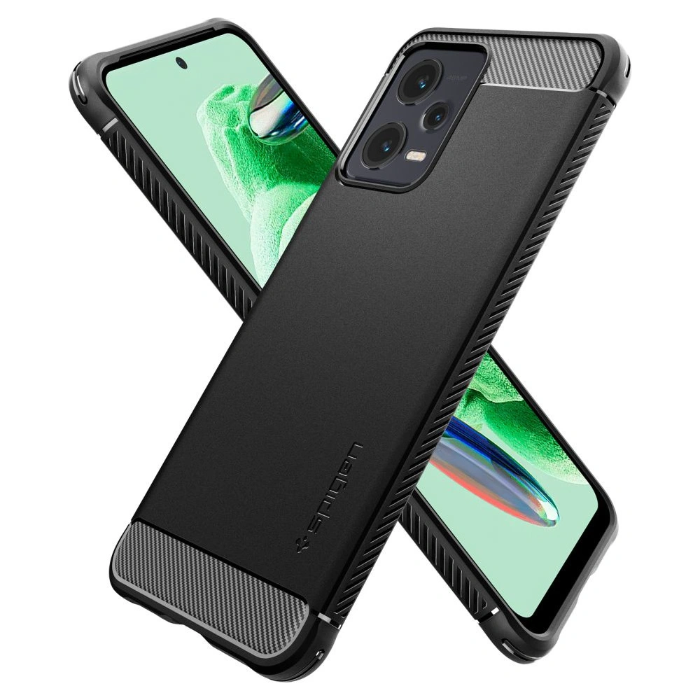 Etui Spigen Rugged Armor Xiaomi Redmi Note 12/POCO X5 5G Matte Black