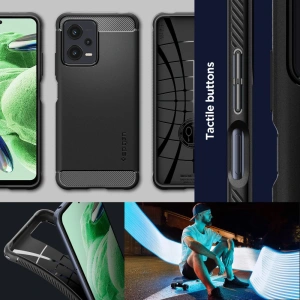 Kup Etui Spigen Rugged Armor Xiaomi Redmi Note 12/POCO X5 5G Matte Black - SPN2805 - {ean13} - Sklep Home Screen