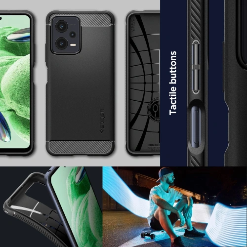 Kup Etui Spigen Rugged Armor Xiaomi Redmi Note 12/POCO X5 5G Matte Black - SPN2805 - {ean13} - Sklep Home Screen