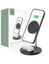 Ładowarka bezprzewodowa Tech-Protect QI15W-A21 2in1 Magnetic MagSafe Wireless Charger Black