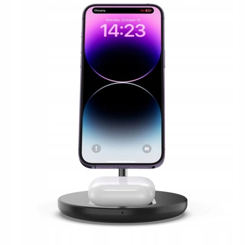 Kup Ładowarka bezprzewodowa Tech-Protect QI15W-A21 2in1 Magnetic MagSafe Wireless Charger Black - THP1863 - {ean13} - Sklep Home Screen